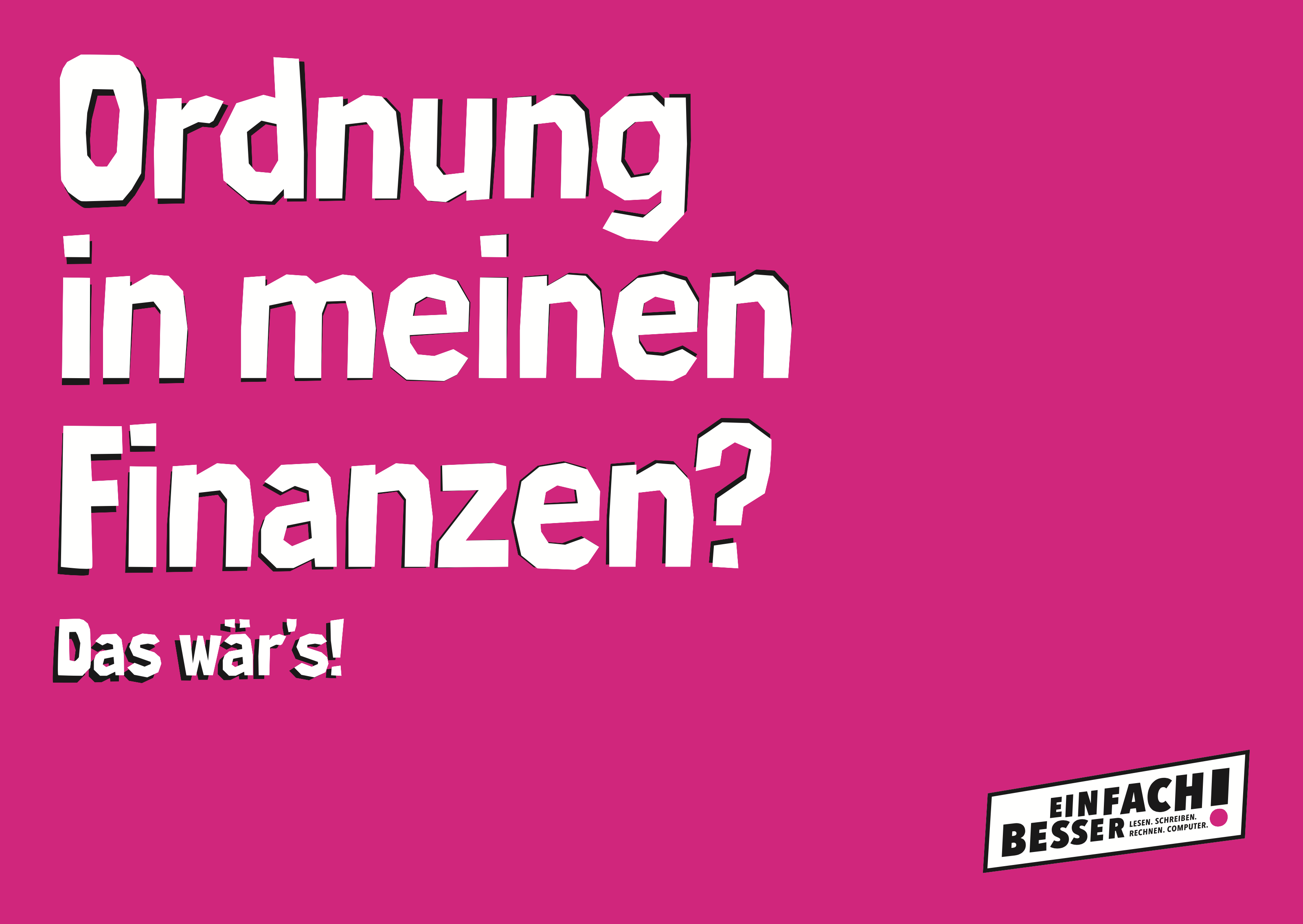 Postkarte A6 – Schulden (2024)
