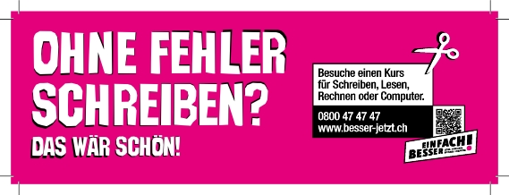 Werbung 62x186 Schreiben
