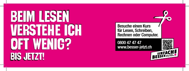 Werbung 70x210 Lesen