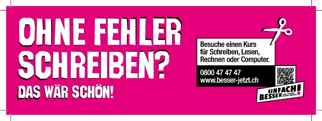 Werbung 70x210 Schreiben