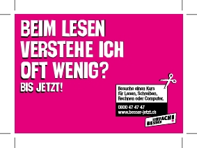 Werbung 85x60 Lesen