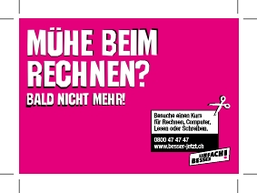 Werbung 85x60 Rechnen