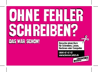 Werbung 98x68 Schreiben