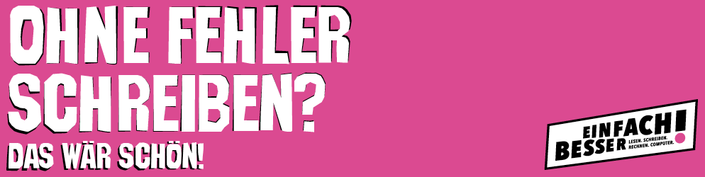Banner Wideboard Schreiben